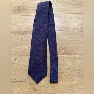 Valentino Blue and Purple Silk Tie